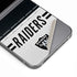 NFL Las Vegas Raiders White Striped Galaxy Z Flip6 Skin
